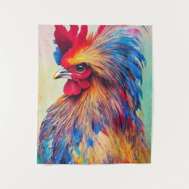 Rooster Chicken Animal Discovery Adventure Nature  Tapestry (Front)