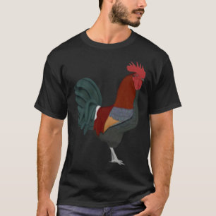 Rooster Chicken Bird Bird Birdwatcher Animal Biolo T-Shirt