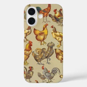 Rooster Chicken Farm Animal Poultry Country iPhone 16 Case