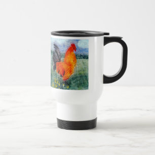 Rooster Chicken Farm Animal Travel Mug