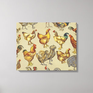 Rooster Chicken Farm Country Animal Canvas Print