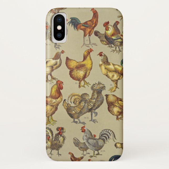 Rooster Chicken Farm Country Animal Case-Mate iPhone Case (Back)
