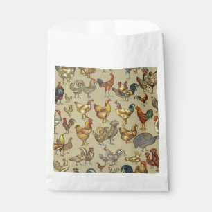 Rooster Chicken Farm Country Animal Favour Bags
