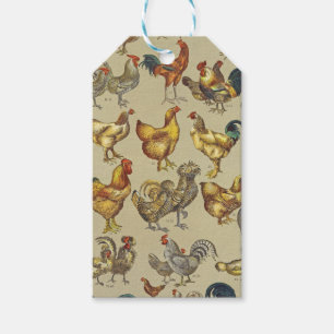 Rooster Chicken Farm Country Animal Gift Tags