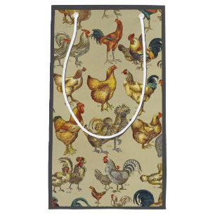 Rooster Chicken Farm Country Animal Small Gift Bag