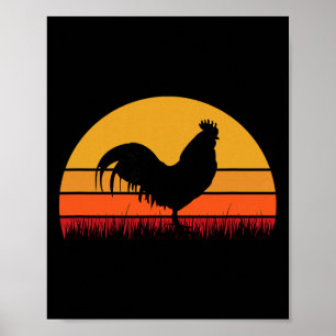 Rooster Chicken - Farm Farming Farmer Ckyard Cute Poster