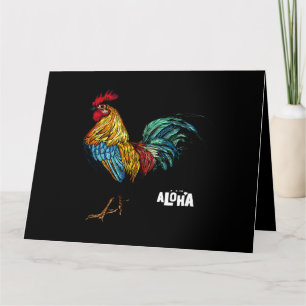 rooster chicken hawaii aloha hawaiian 157 card