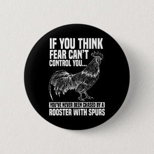 Rooster Chicken Lover Animal Small 6 Cm Round Badge