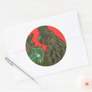 Rooster Classic Round Sticker
