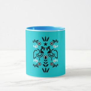 Rooster Cockerel Nordic Scandinavian Folk Art Mug