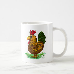 Rooster coffee cup, mug, chicken, humour mug