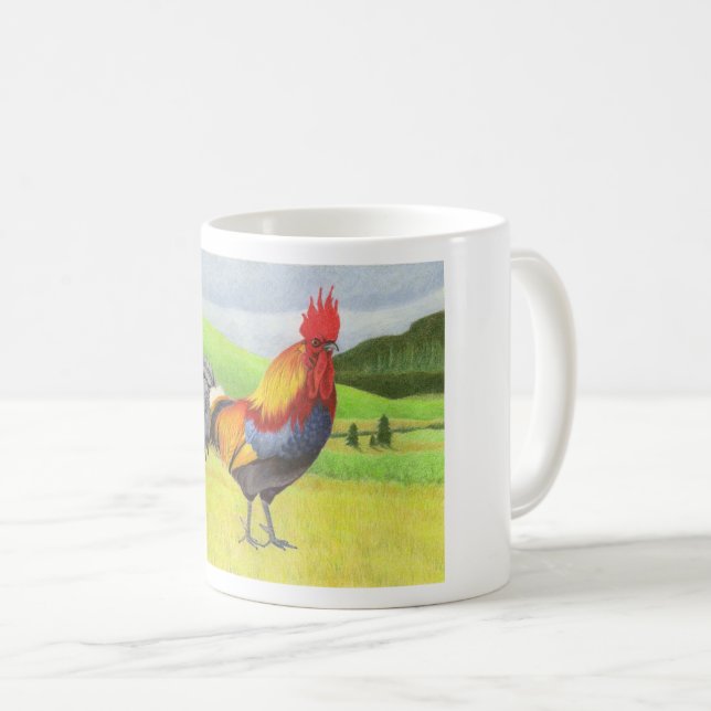 Rooster Coffee Mug (Front Right)