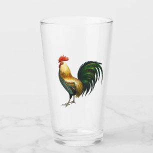 Rooster country classic stylish traditional bird   glass