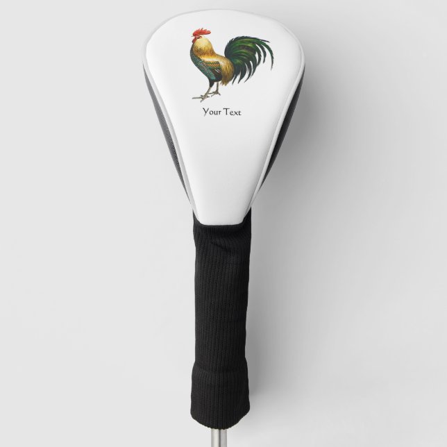 Rooster country classic stylish traditional bird  golf head cover (Front)