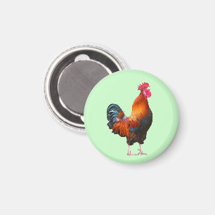 Rooster Crowing Magnet