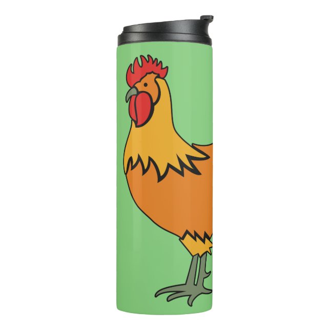 Rooster custom name & colour tumbler (Rotated Left)