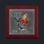 Rooster Eggs On Chalkboard Gift Box<br><div class="desc">Rooster Eggs On Chalkboard. Artist: Redstreake. Image ID: 152146D.</div>