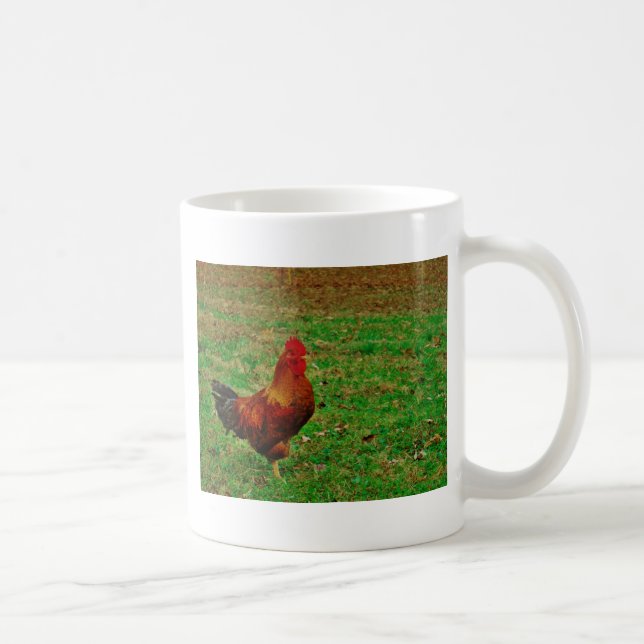Rooster Facing right Coffee Mug (Right)