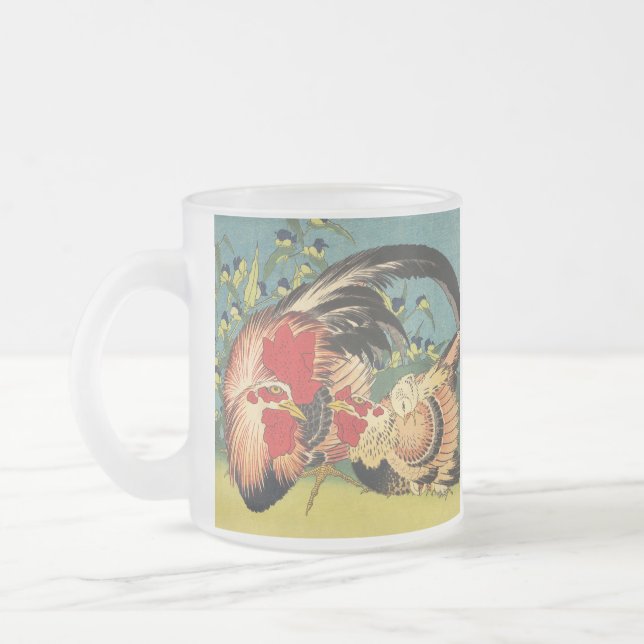Rooster Family Fine Art Mug (Left)