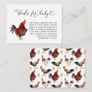 Rooster Farm Theme Book Request Enclosure Card