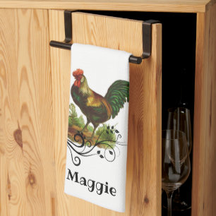 Rooster Farmhouse Kitchen Country Tea Towel