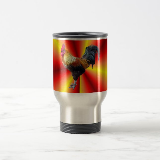 Rooster flash travel mug (Center)