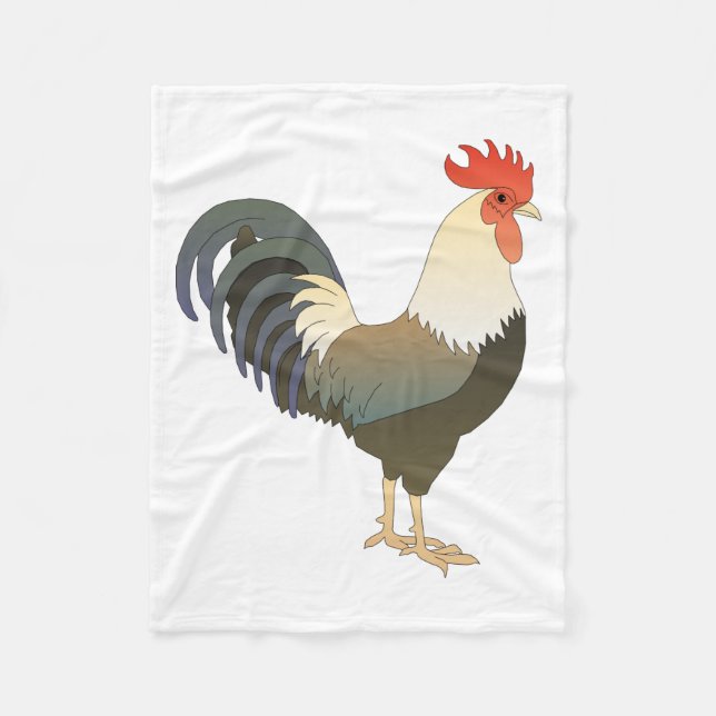 Rooster Fleece Blanket (Front)