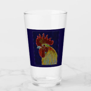Rooster:  Freestyle Head Glass