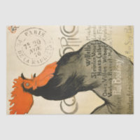 Rooster French Vintage Opera Poster Decoupage