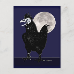 Rooster Ghost Postcard
