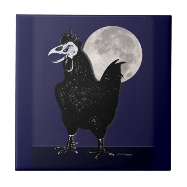 Rooster Ghost Tile (Front)
