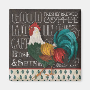 Rooster Good Morning magnet
