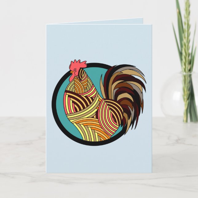 ROOSTER GREETING CARDS "JUST TO SAY HELLO" (Front)
