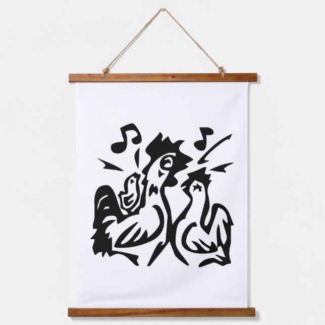 Rooster Hanging Tapestry (Front)