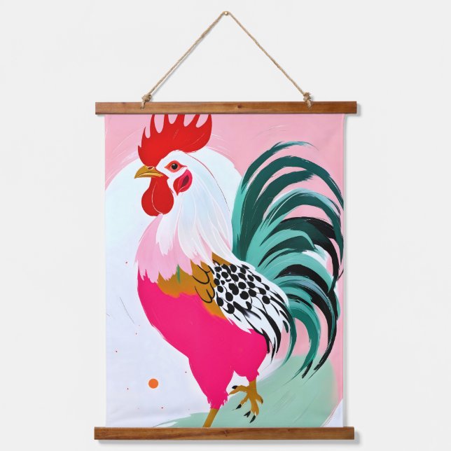 Rooster Hanging Tapestry (Front)