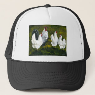 "Rooster & Hens" Art Hat