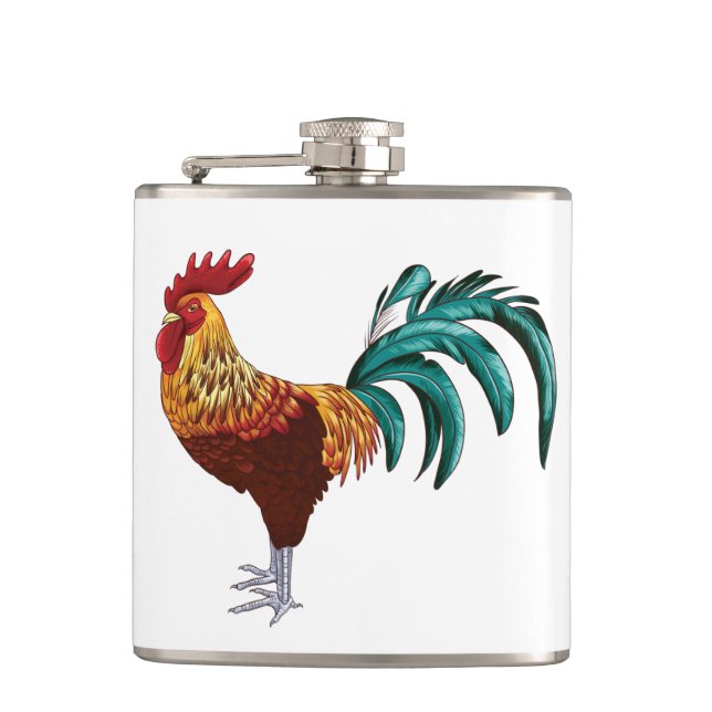 ROOSTER HIP FLASK (Front)