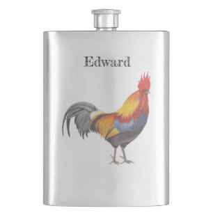 Rooster Hip Flask