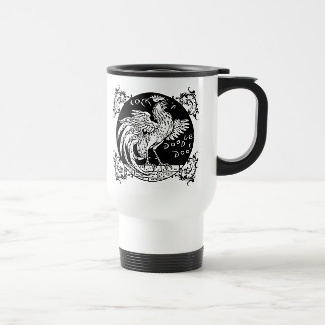 Rooster Home Decor, Apparel, and Gifts Travel Mug (Right)