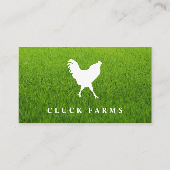 Rooster Icon Business Card (Front)