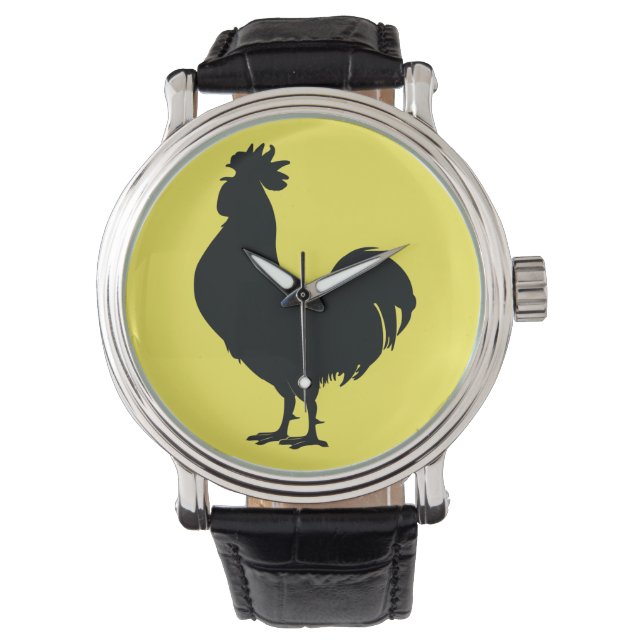 Rooster in Silhouette Watch (Front)