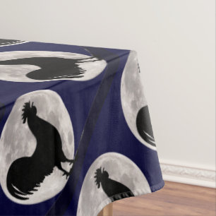Rooster in the Moonlight Tablecloth