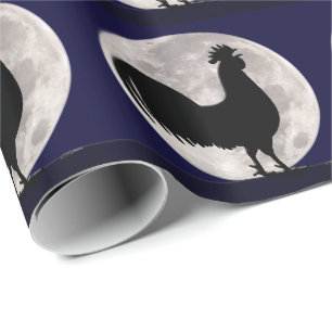 Rooster in the Moonlight Wrapping Paper