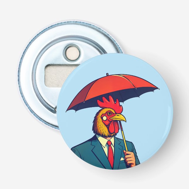 Rooster man bottle opener (Front)