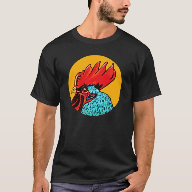 Rooster Mens T-Shirt (Front)