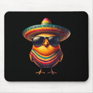 Rooster Mexican Cinco De Mayo Chicken Lover Funny Mouse Mat