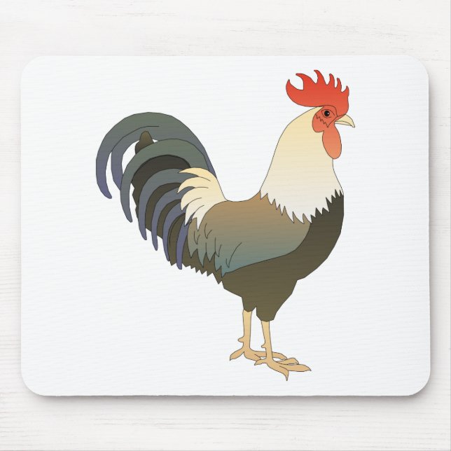 Rooster Mouse Mat (Front)