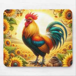 Rooster Mouse Mat