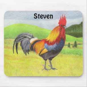 Rooster Mouse Mat