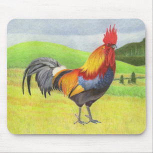 Rooster Mouse Mat